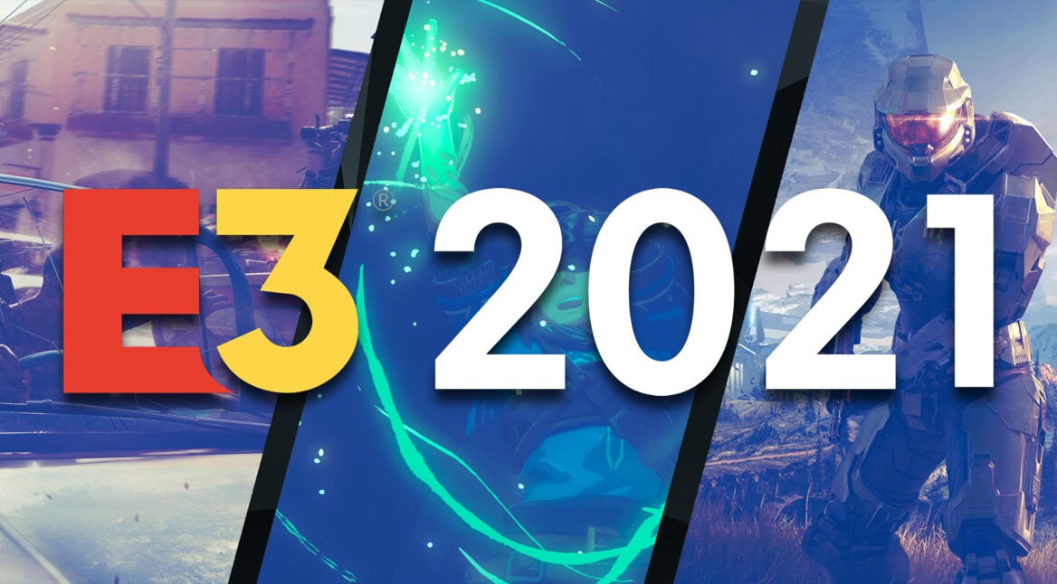 E3-Logo mit Far Cry 6, Breath of the Wild 2 und Halo: Infinite