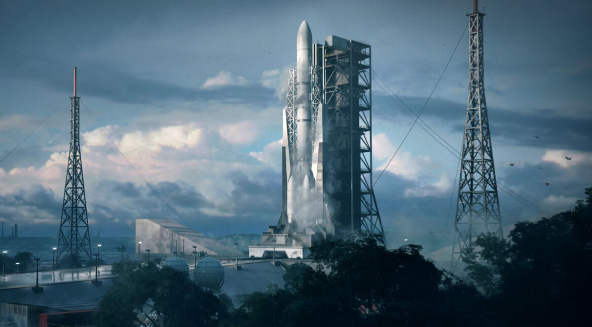 Eine Raketenbasis in Französisch-Guyana im Spiel "Battlefield 2042".