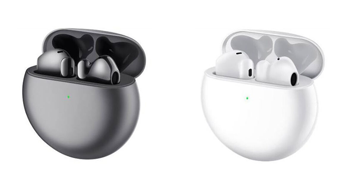 Huawei FreeBuds 4 im Ladecase in Silber und Weiß