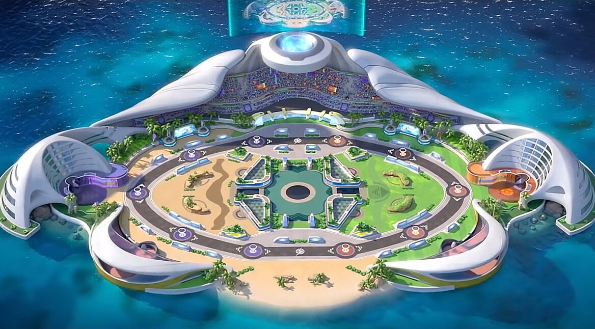 Das Stadion in Pokémon Unite