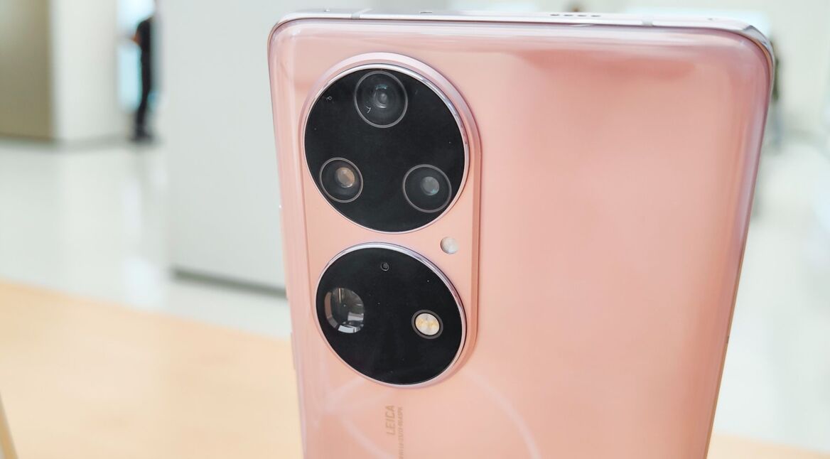 Die Kamera auf der Rückseite des Huawei P50 Pro