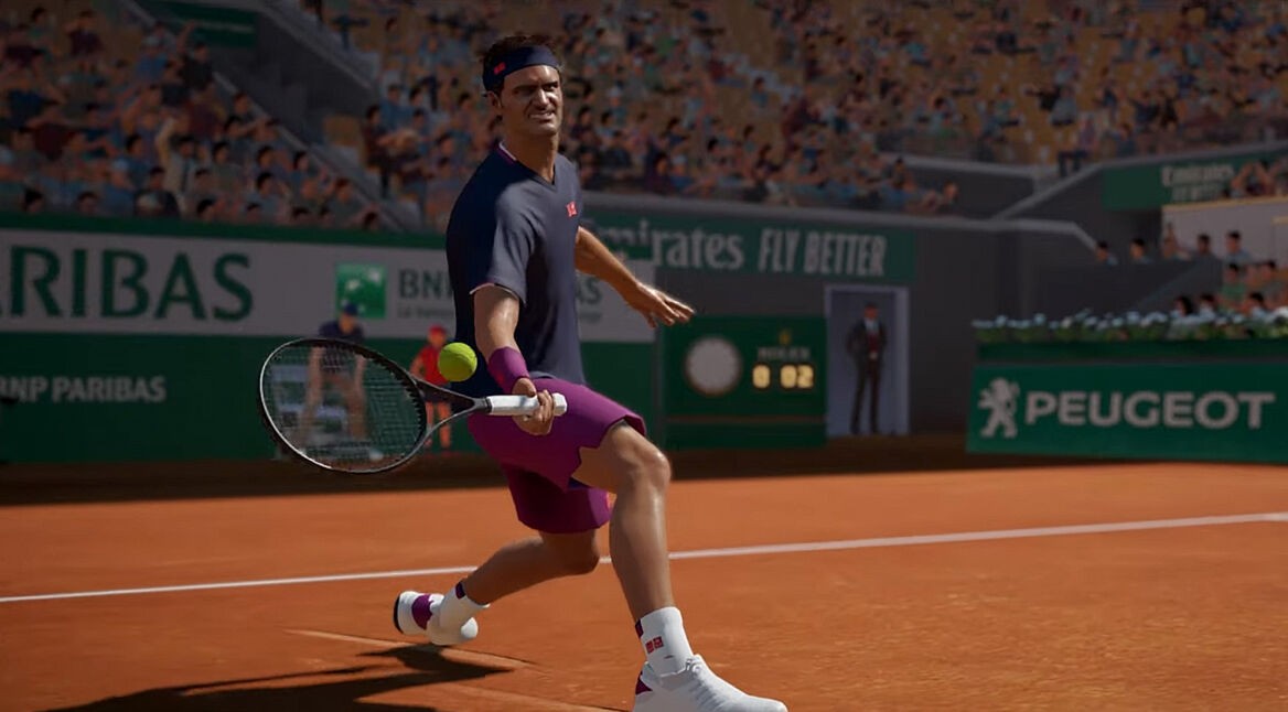 Ein Charakter in Tennis World Tour 2