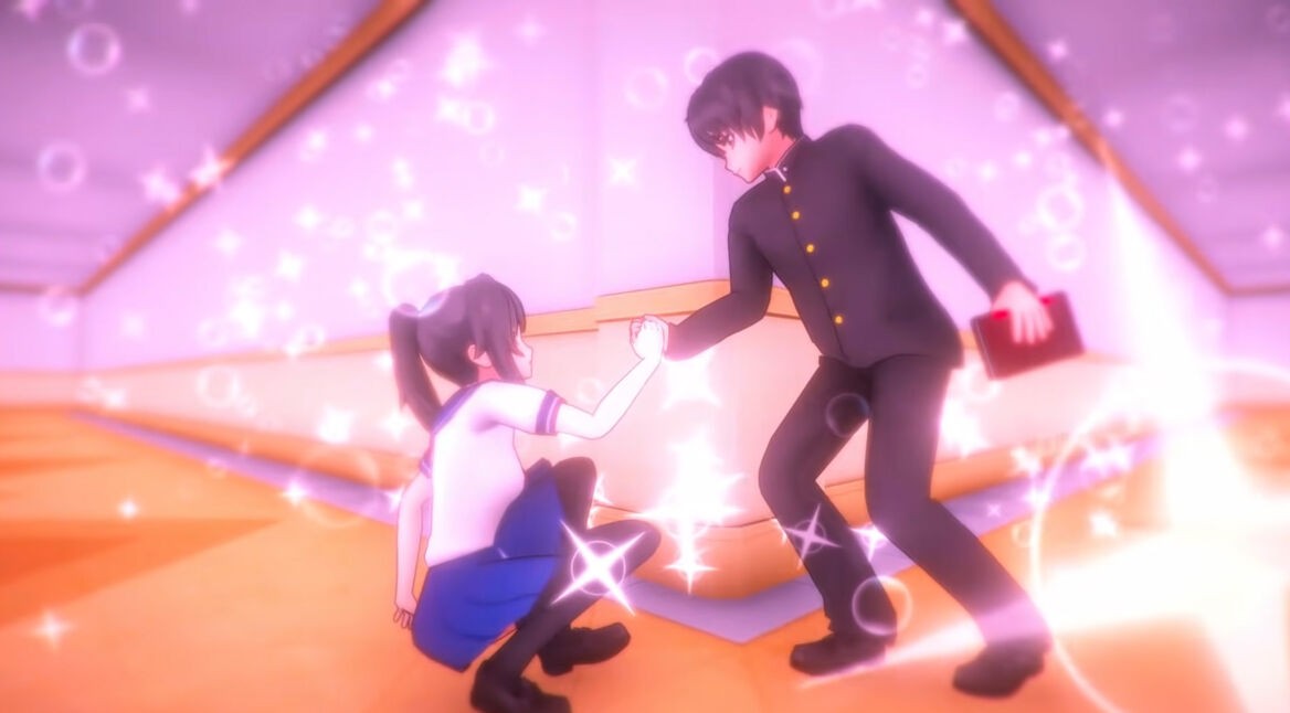 Yandere und ihr Schwarm in Yandere Simulator