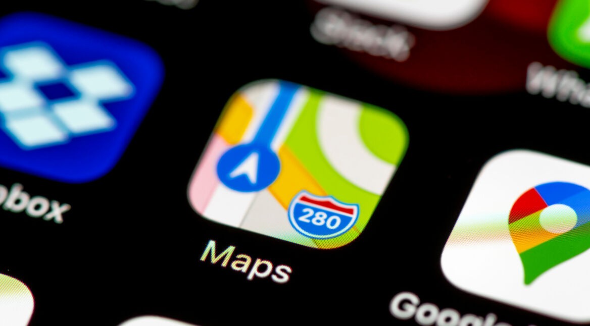 Das Icon von Apple Karten auf einem iPhone