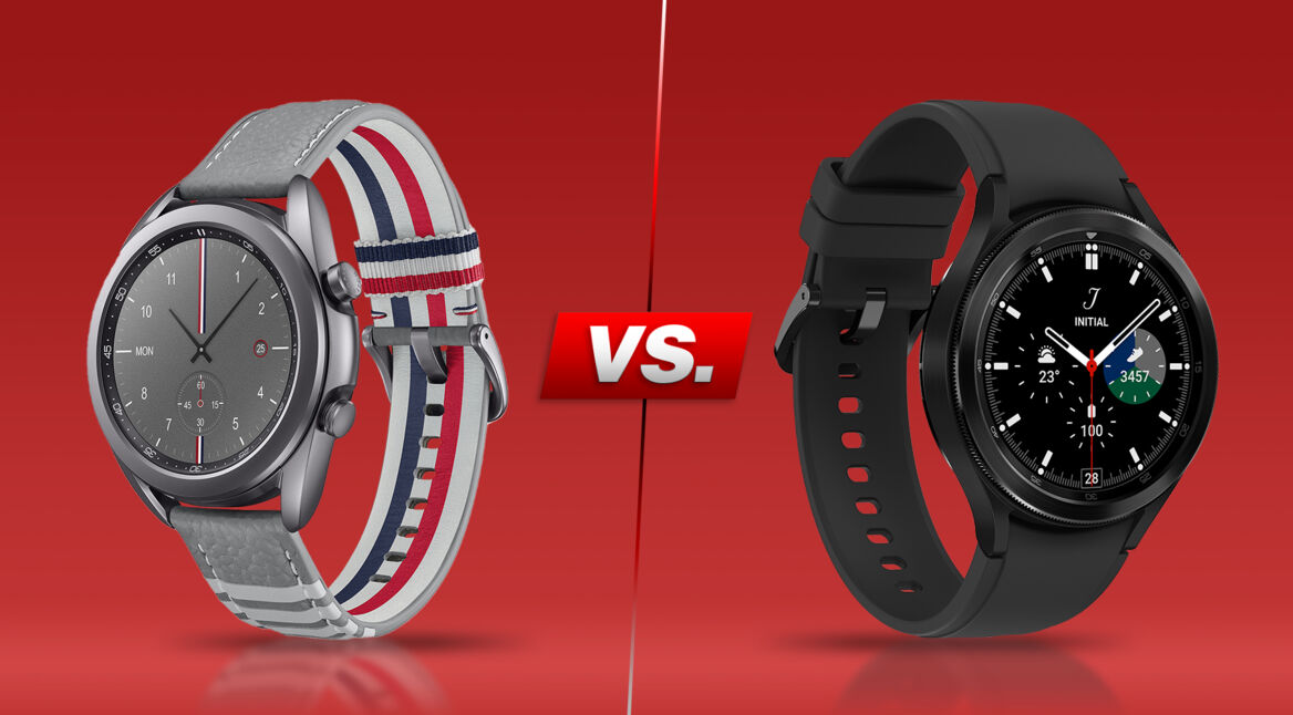 Galaxy Watch 3 und Galaxy Watch4 Classic.