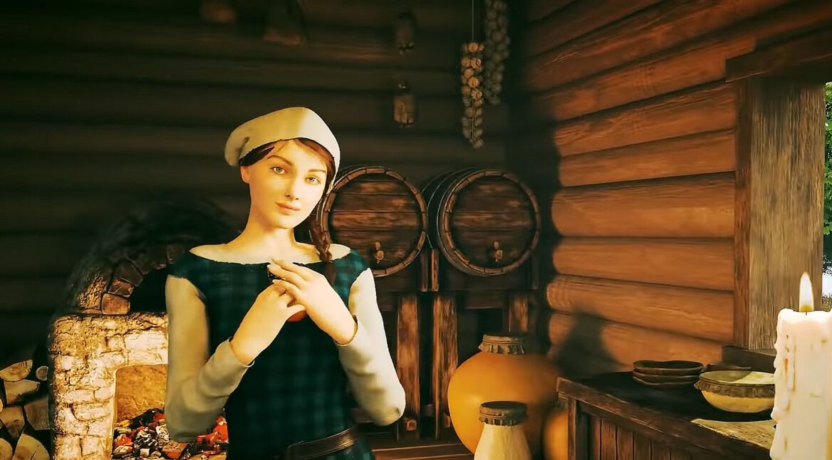 Eine Dorfbewohnerin in Medieval Dynasty