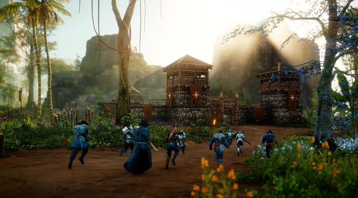 Ein Außenposten im neuen Außenpostensturm von New World