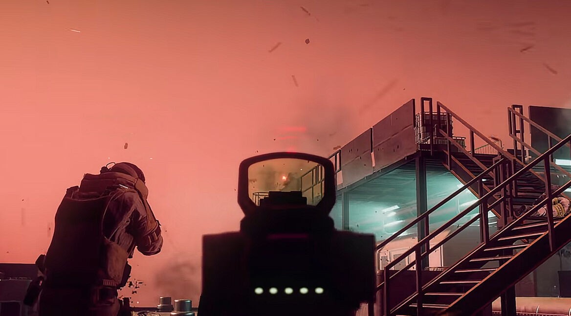 Der optische Zoom einer Waffe in Battlefield 2042