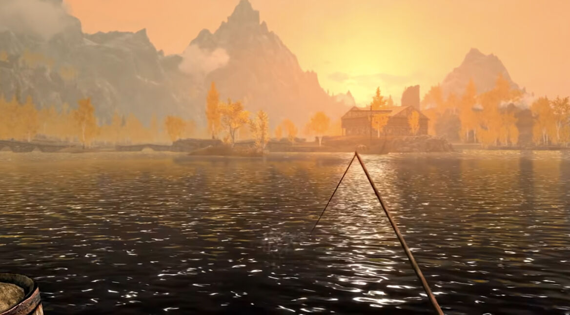 Einer der neuen Angelplätze in The Elder Scrolls V: Skyrim