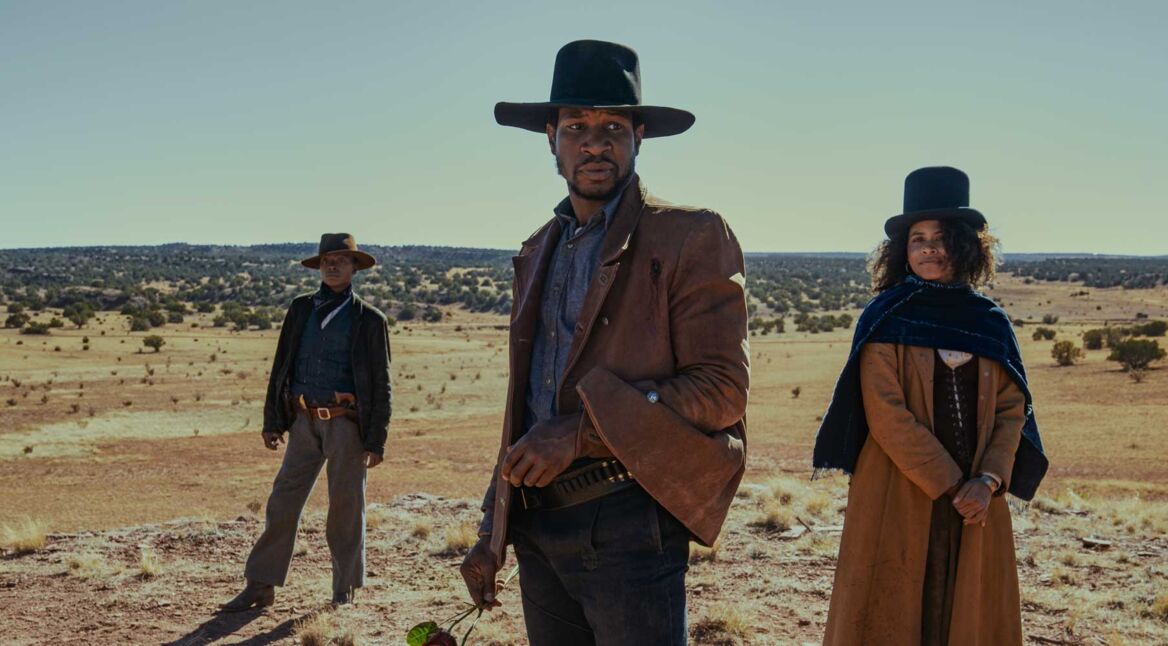 Jonathan Meyers und Zazie Beetz in Ther Harder They Fall