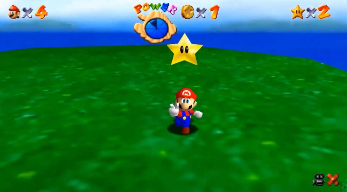 Mario in Super Mario 64