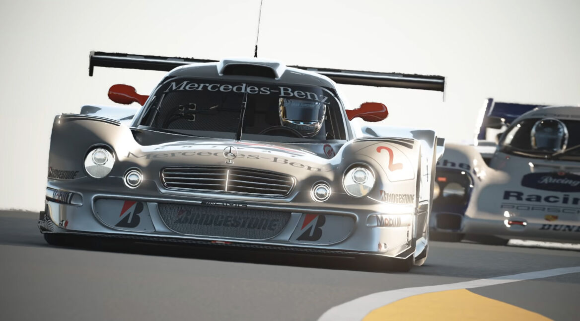 Ein Mercedes-Benz-Formula-Auto aus Gran Turismo 7