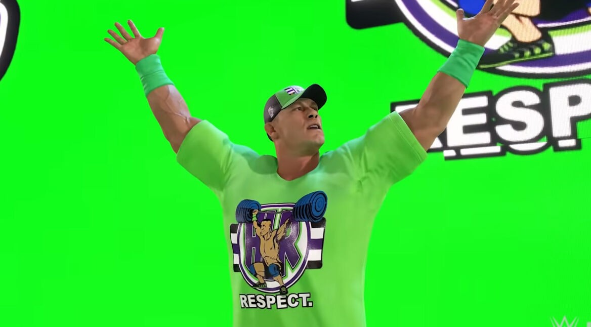 Ein Wrestler in WWE 2K22