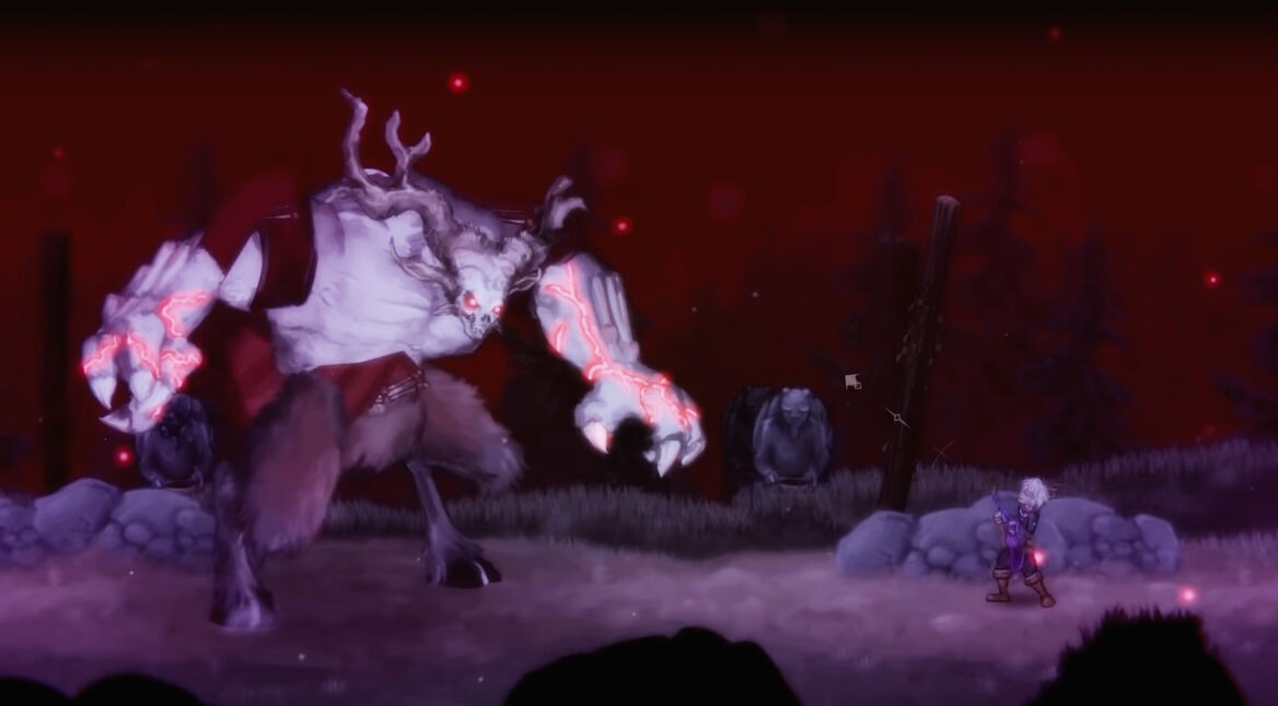 Ein dämonischer Gegner aus Salt and Sacrifice