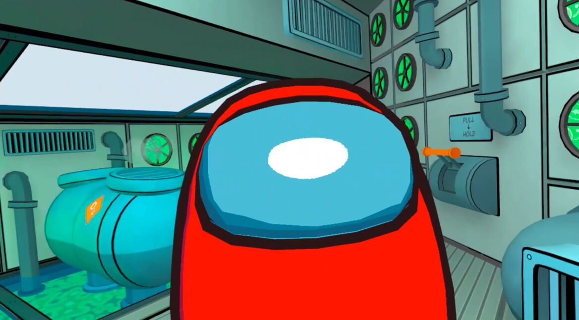Crewmitglied von Among Us auf der Raumstation Header