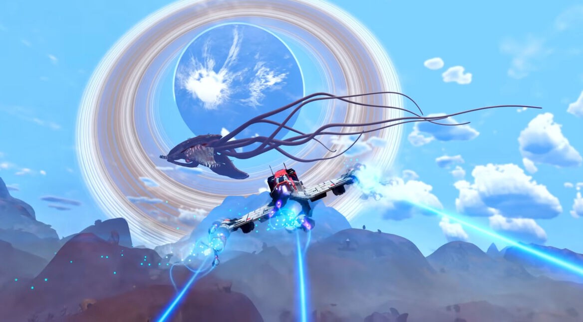 Der Leviathan schwebt in der Luft in No Man's Sky