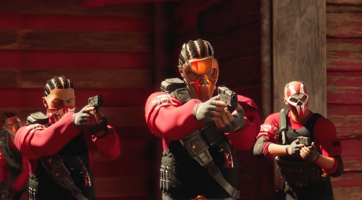 Ein Gruppenkampf in Saints Row