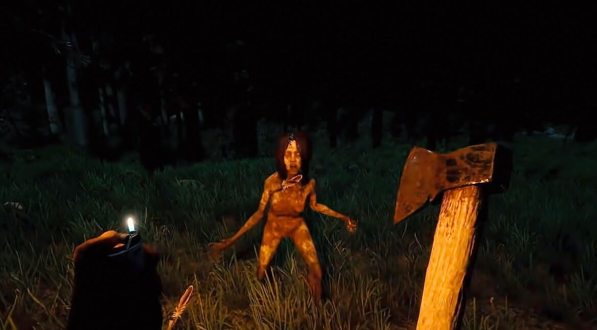 Ein Gegner in The Forest