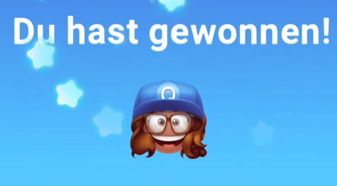 Ein gewonnenes Spiel in Quizduell