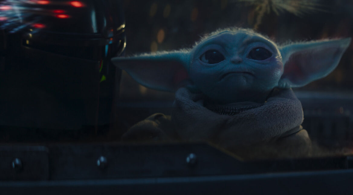 Groku und Mando sitzen in ihrem Starfighter