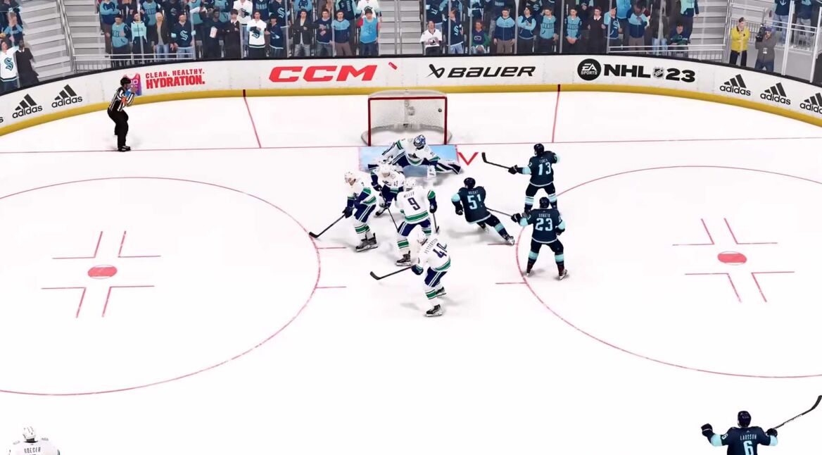 Vancouver Canucks vs. Seattle KrakenEine Eishockey-Partie in NHL 23