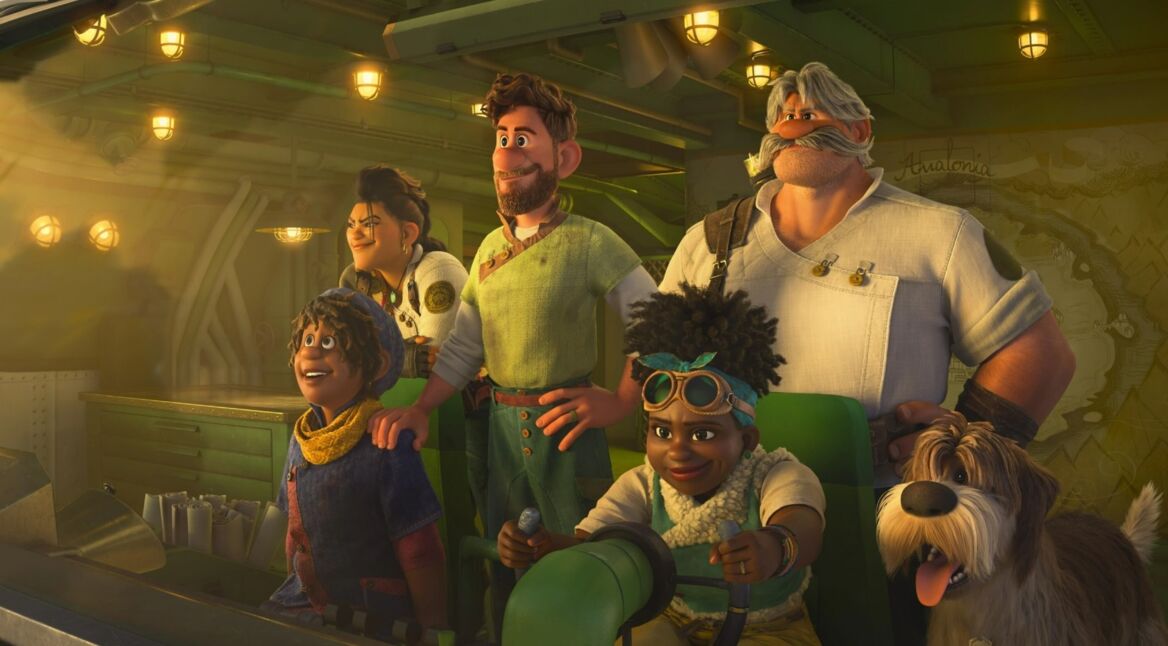 Eine Familie im Disney-Stil