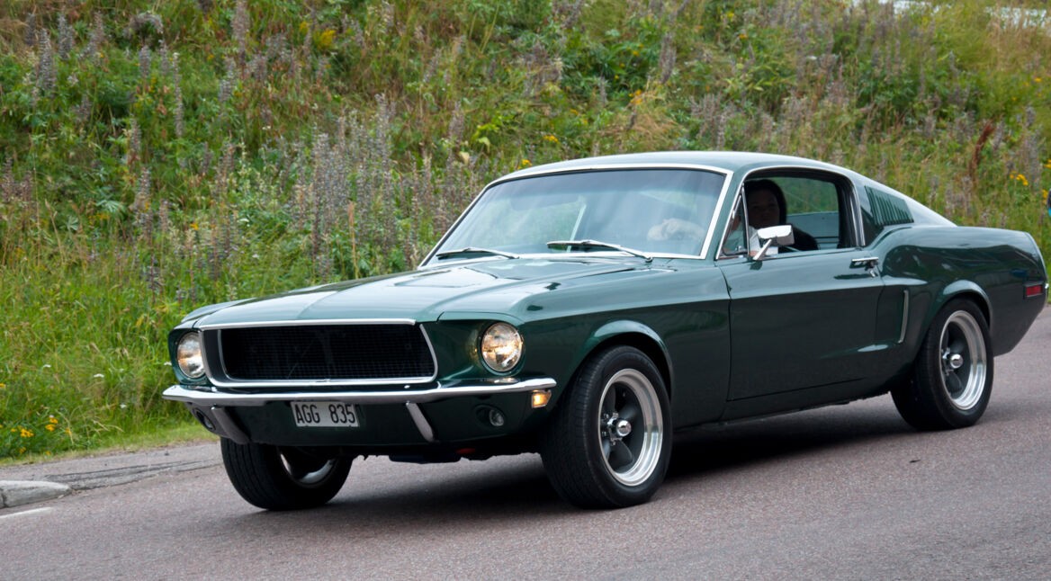Der grüne Ford Mustang aus 1968