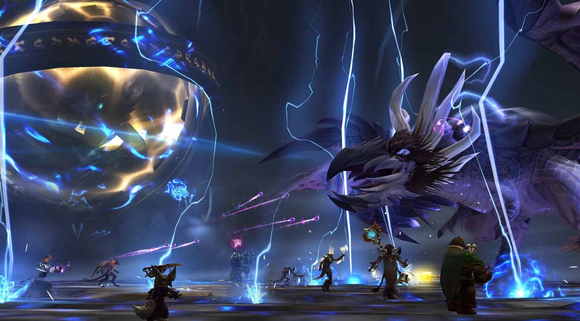 Ein Boss-Gegner in Gewölbe der Inkarnation von WoW: Dragonflight