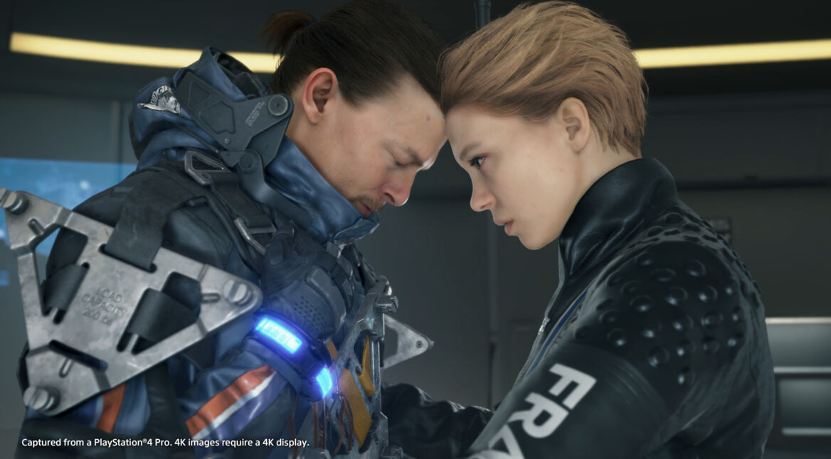 Death Stranding Cast: Sam (Norman Reedus) und Fragile (Léa Seydoux) in einem emotionalen Moment