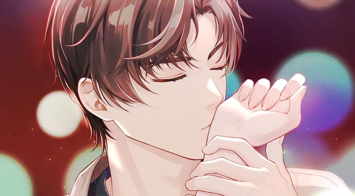 Ein Charakter küsst in Tears of Themis eine Hand