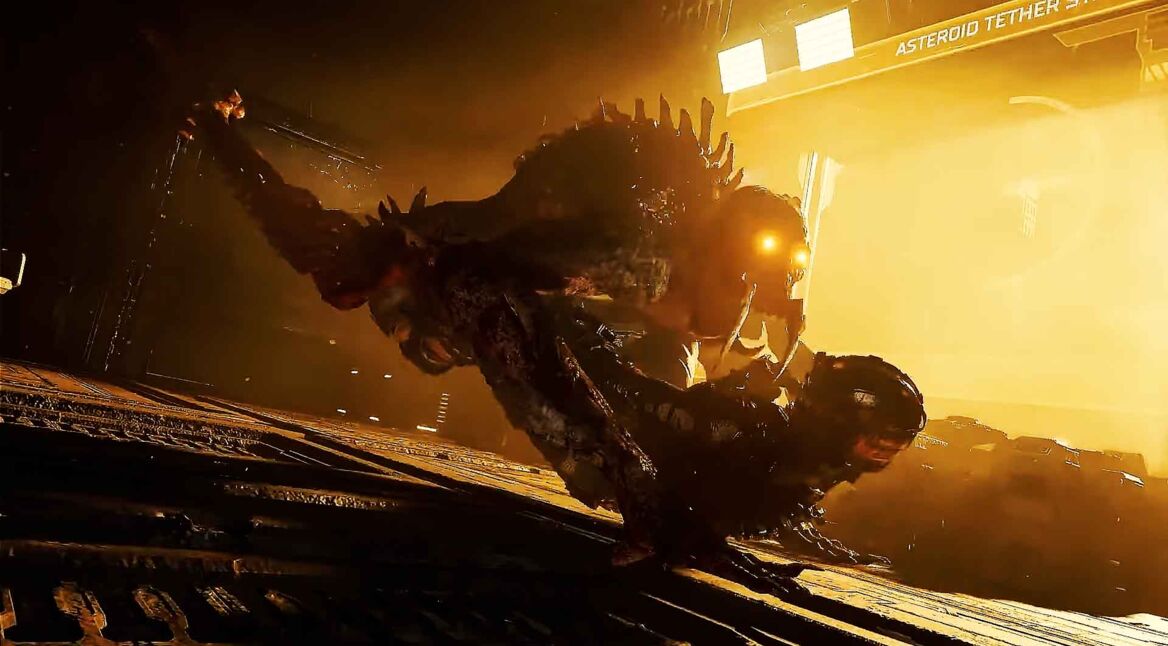 Der Protagonist kämpft mit einem Necromorph im Remake von Dead Space