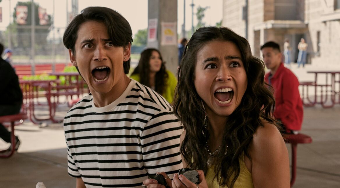 Zwei erschrockene Teenager