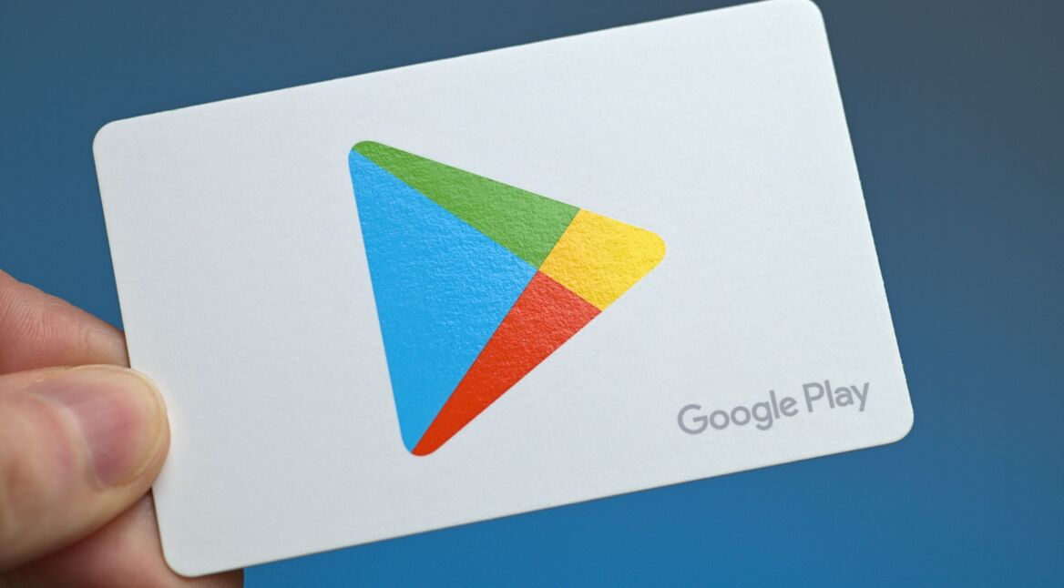Guthabenkarte für den Google Play Store