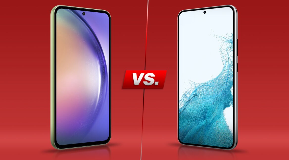 Galaxy A54 5G und Galaxy S22 gegenübergestellt