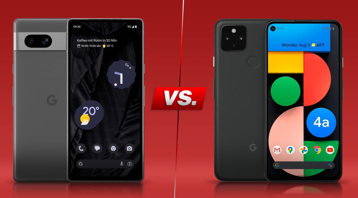 Pixel 7a vs. Pixel 4a 5G