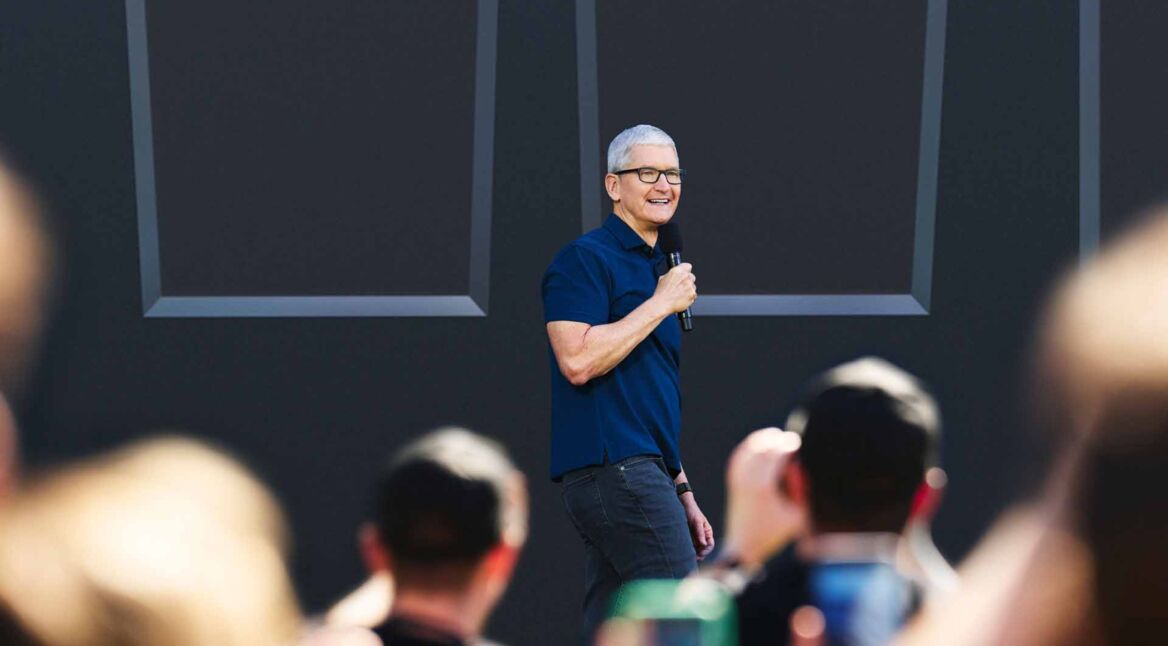 Tim Cook auf der WWDC 2023