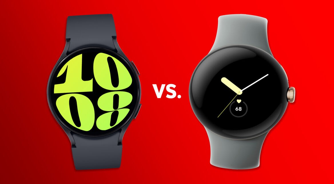 Galaxy Watch6 und Pixel Watch gegenübergestellt