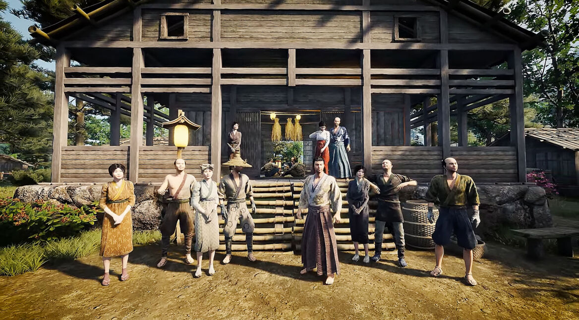 Ein Dorf mitsamt der Bewohnenden in Sengoku Dynasty