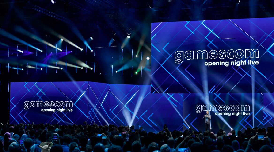 Kulisse der gamescom Opening Night Live