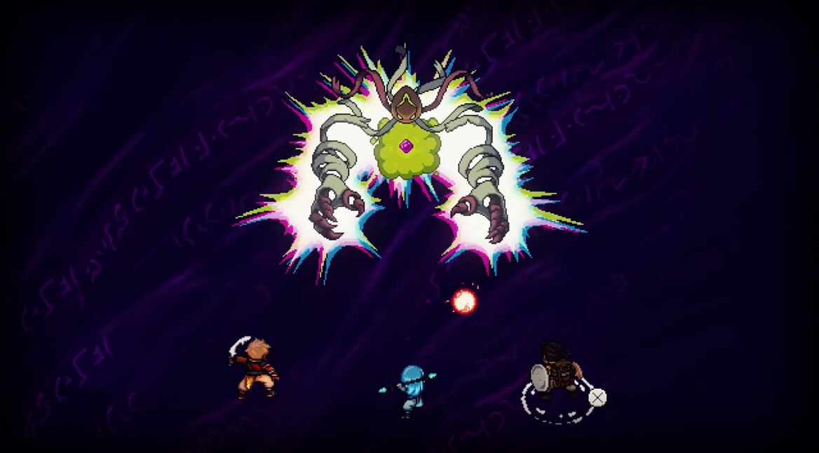 Ein Kampf gegen einen Boss in "Sea of Stars"