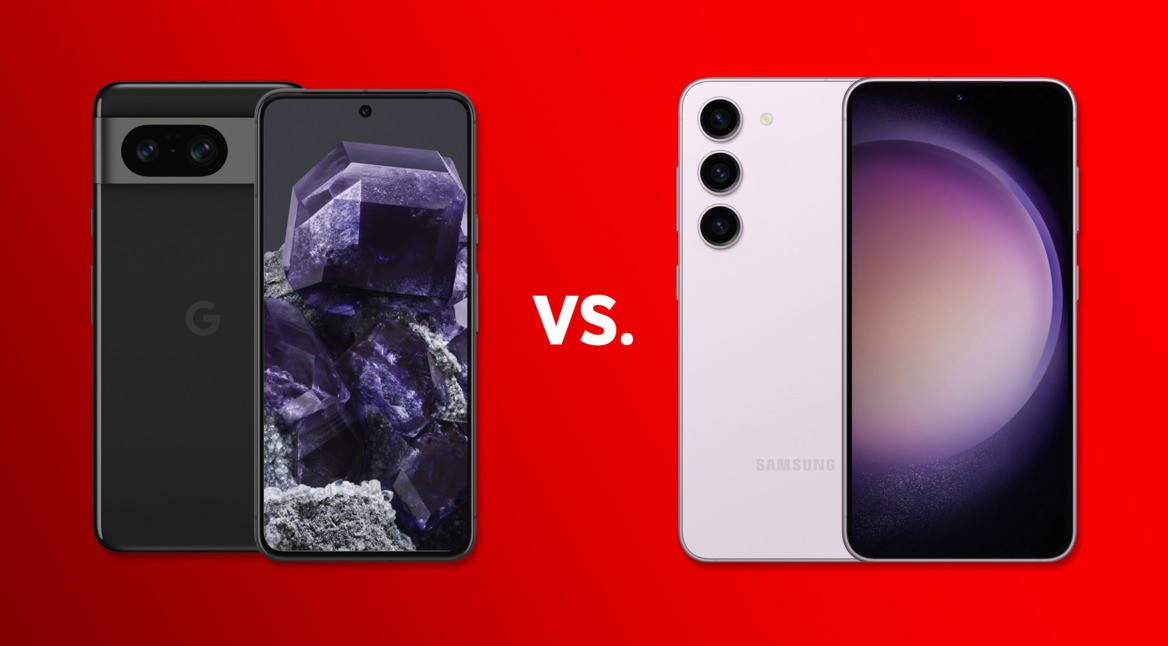 Das Pixel 8 und Galaxy S23 gegenübergestellt