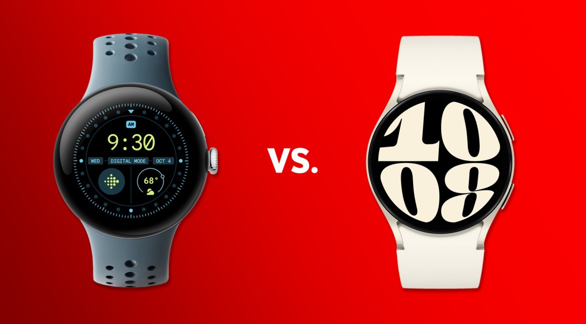 Die Pixel Watch und Galaxy Watch6 gegenübergestellt