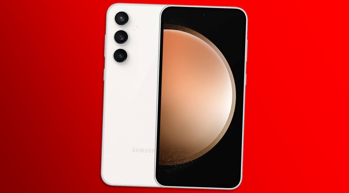 Das Galaxy S23 FE in der Farbe Cream