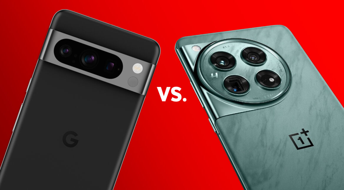 Google Pixel 8 Pro und OnePlus 12 im Vergleich