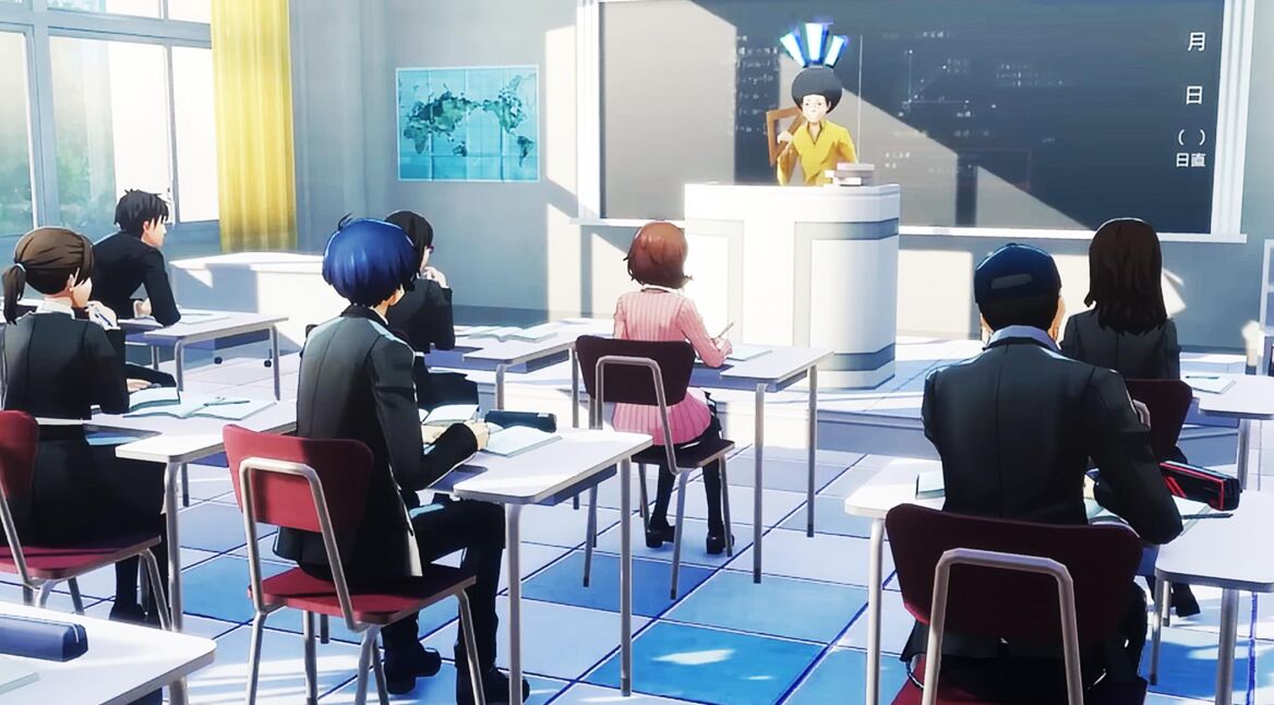 Das Klassenzimmer in Persona 3 Reload