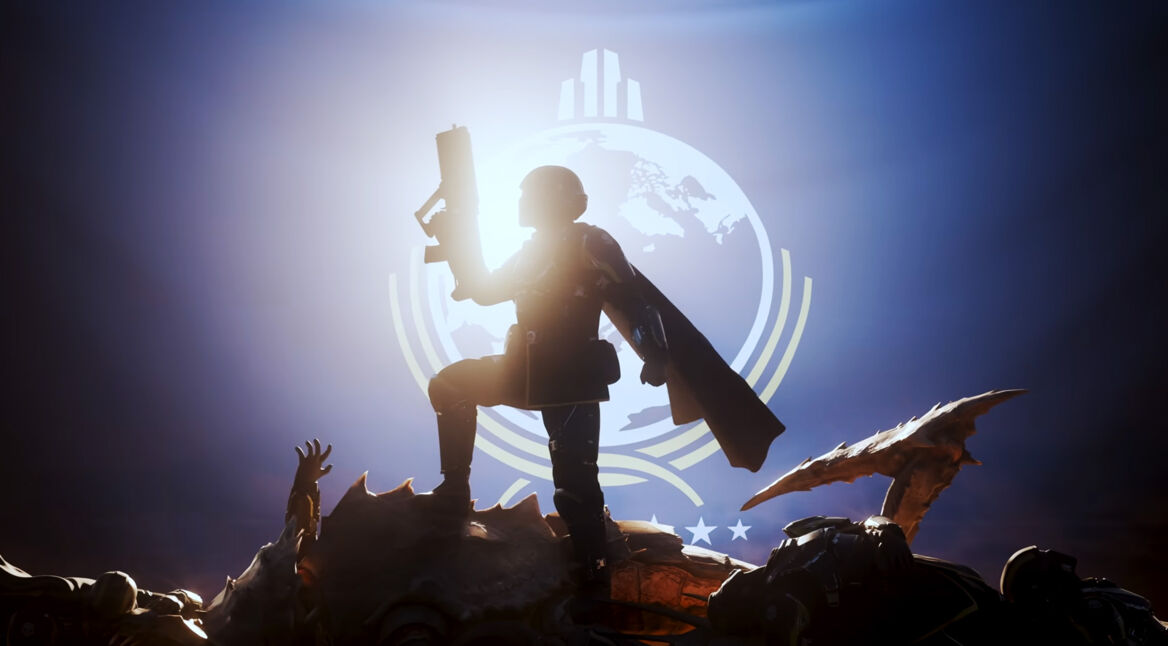 Ein Charakter aus dem Spiel Helldivers 2