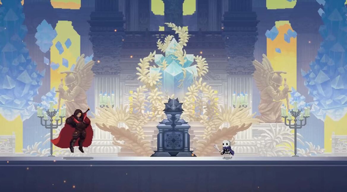 Ein Bosskampf in Skul: The Hero Slayer