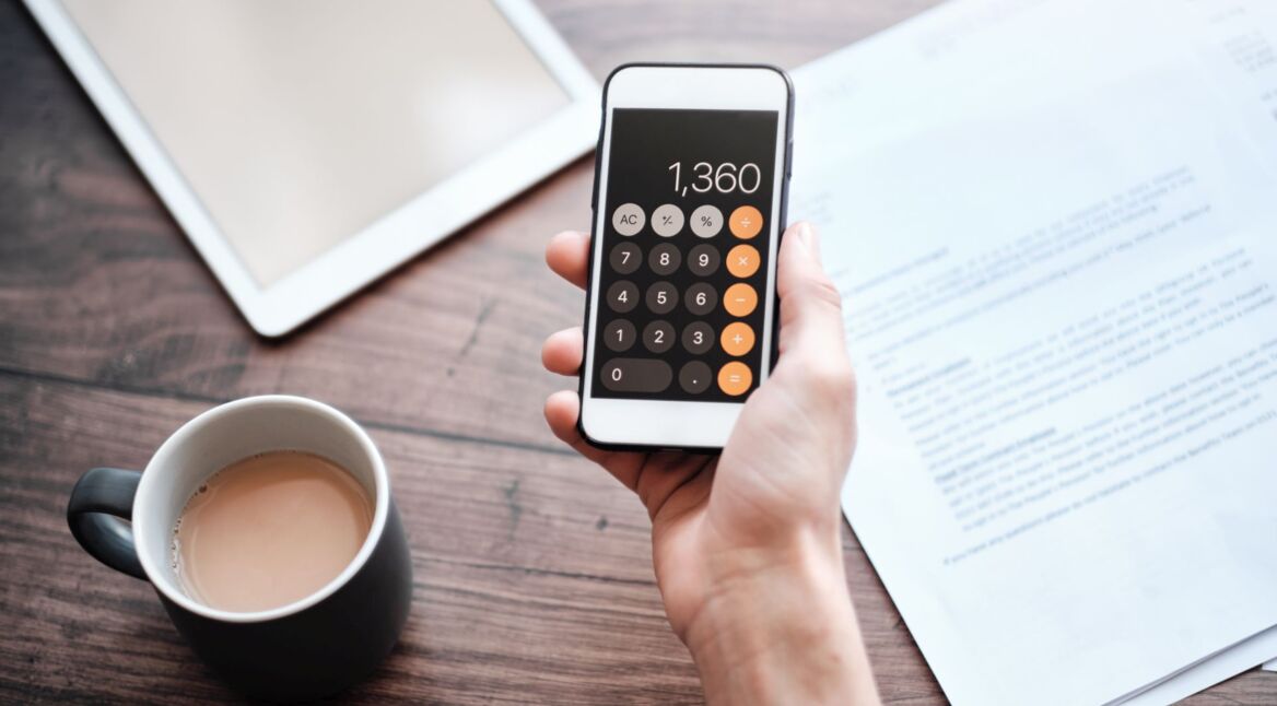 Taschenrechner-App auf iPhone geöffnet