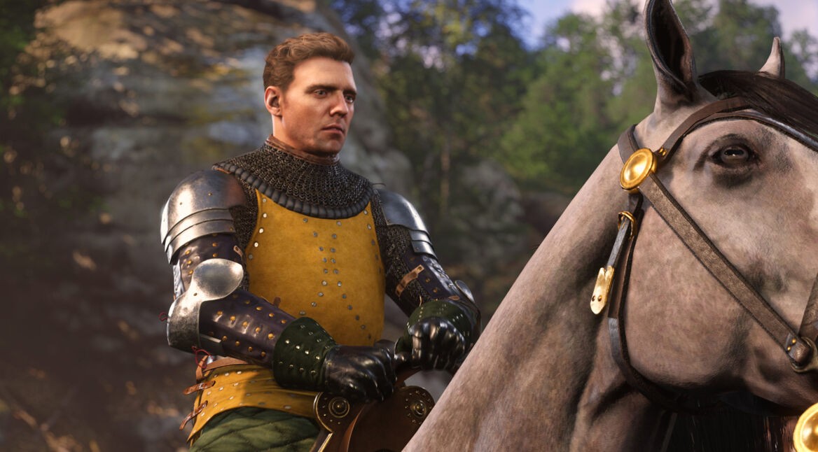 Henry ist die Hauptfigur in Kingdom Come Deliverance 2 und sitzt auf einem Pferd