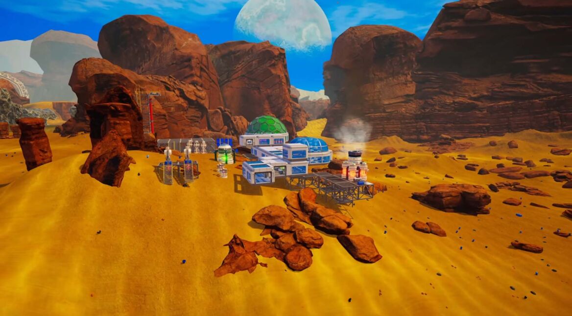 Eine Basis in Planet Crafter